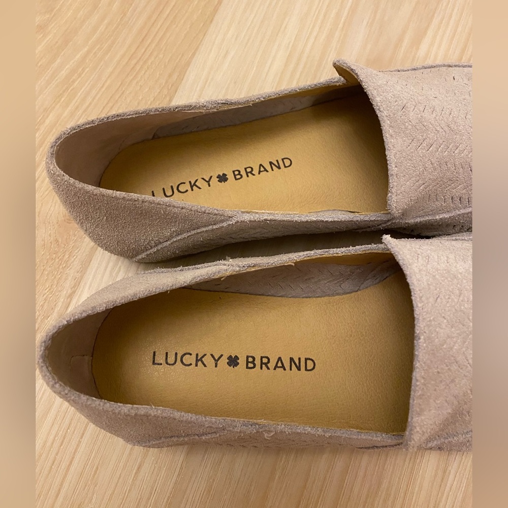 Lucky Brand Loafer LP-Brogan Gray Pointed Flat - Picture 5 of 7